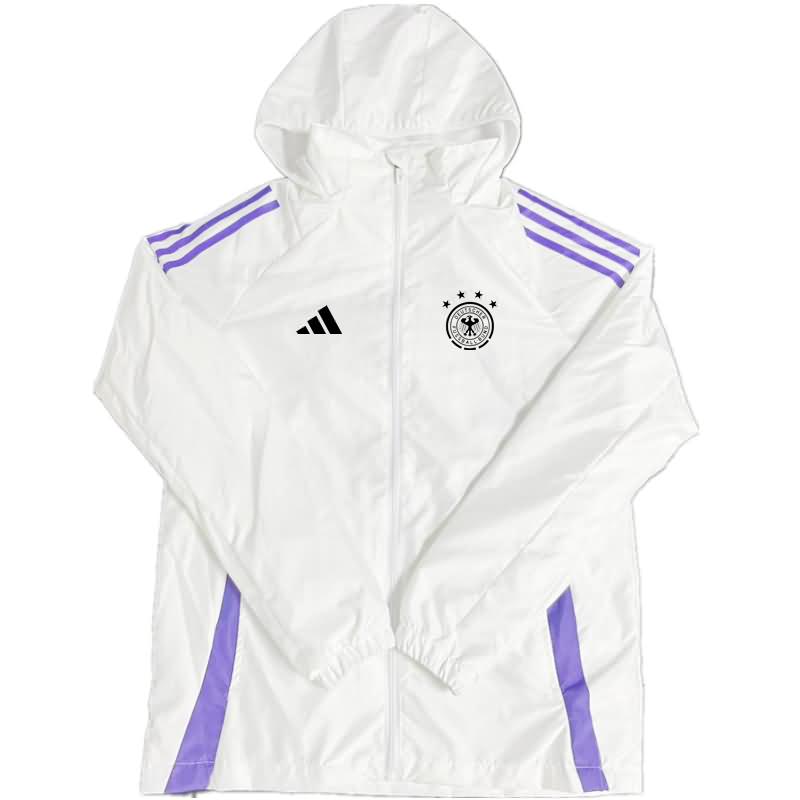 AAA(Thailand) Germany 2024 White Soccer Windbreaker 03