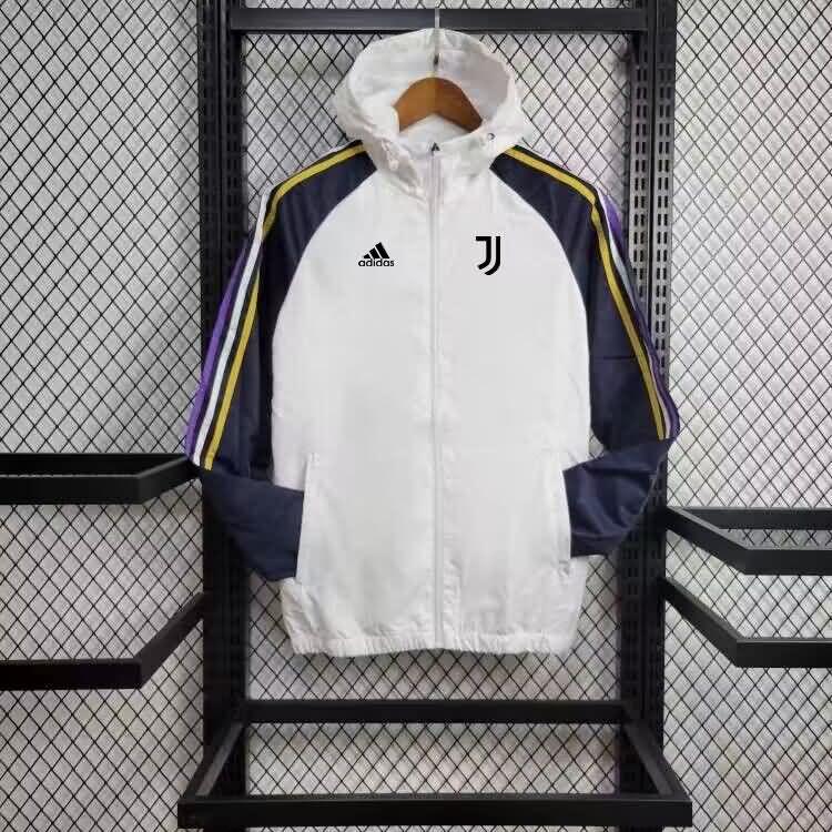 AAA(Thailand) Juventus 23/24 White Soccer Windbreaker