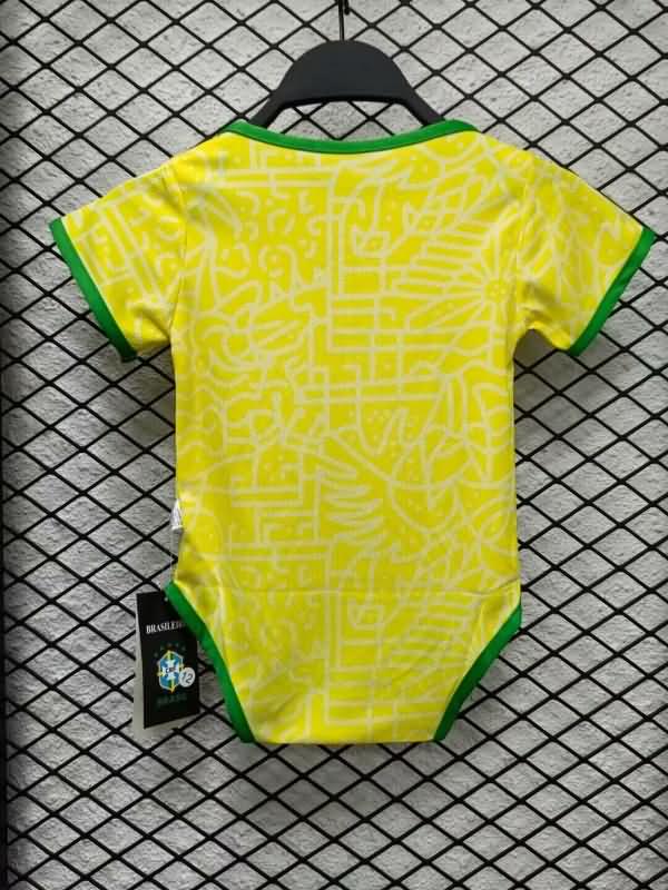 AAA(Thailand) Brazil 2024 Copa America Home Baby Soccer Jerseys