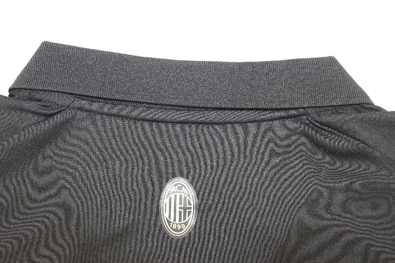 AAA(Thailand) AC Milan 125th Anniversary Black Soccer Jersey
