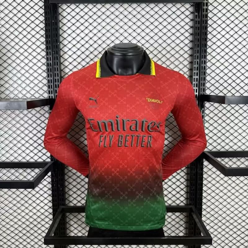 AAA(Thailand) AC Milan 24/25 Special Long Sleeve Soccer Jersey (Player) 02