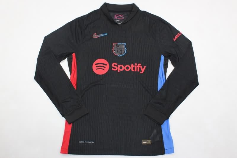 AAA(Thailand) Barcelona 24/25 Away Long Sleeve Soccer Jersey (Player) Leaked