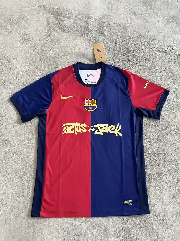 AAA(Thailand) Barcelona 24/25 Home Soccer Jersey Sponsor 06