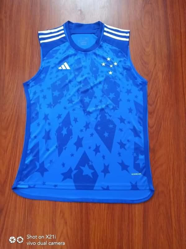 AAA(Thailand) Cruzeiro 2024 Training Vest Soccer Jersey