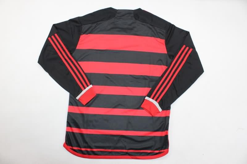 AAA(Thailand) Flamengo 2024 Home Long Sleeve Soccer Jersey