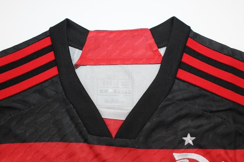 AAA(Thailand) Flamengo 2024 Home Long Sleeve Soccer Jersey (Player)