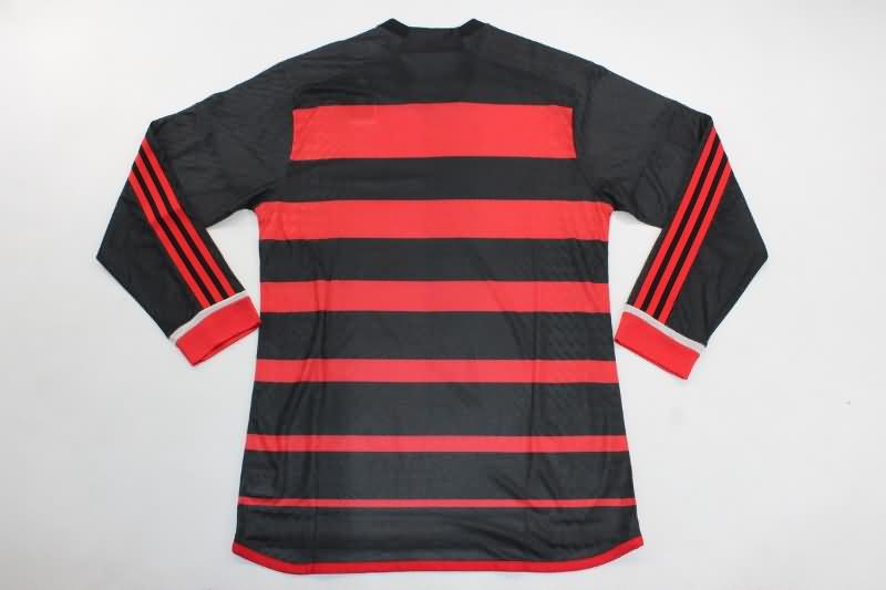 AAA(Thailand) Flamengo 2024 Home Long Sleeve Soccer Jersey (Player)