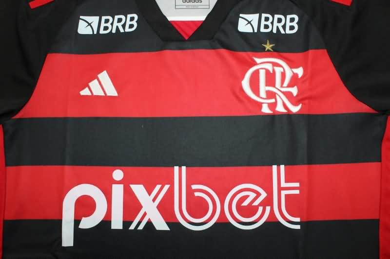 AAA(Thailand) Flamengo 2024 Home Soccer Jersey Sponsor