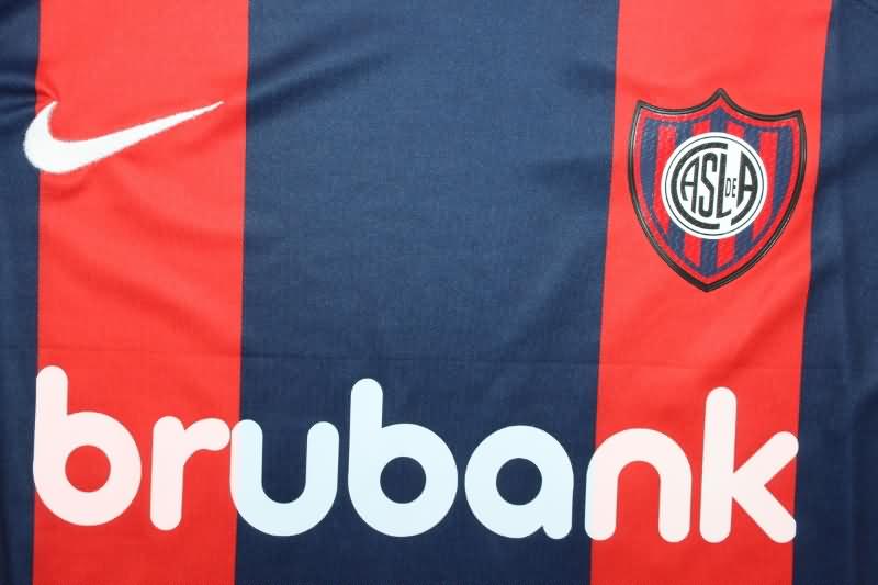 AAA(Thailand) San Lorenzo 24/25 Home Soccer Jersey