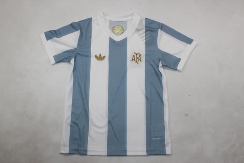 Argentina 50th Kids Anniversary Soccer Jersey And Shorts