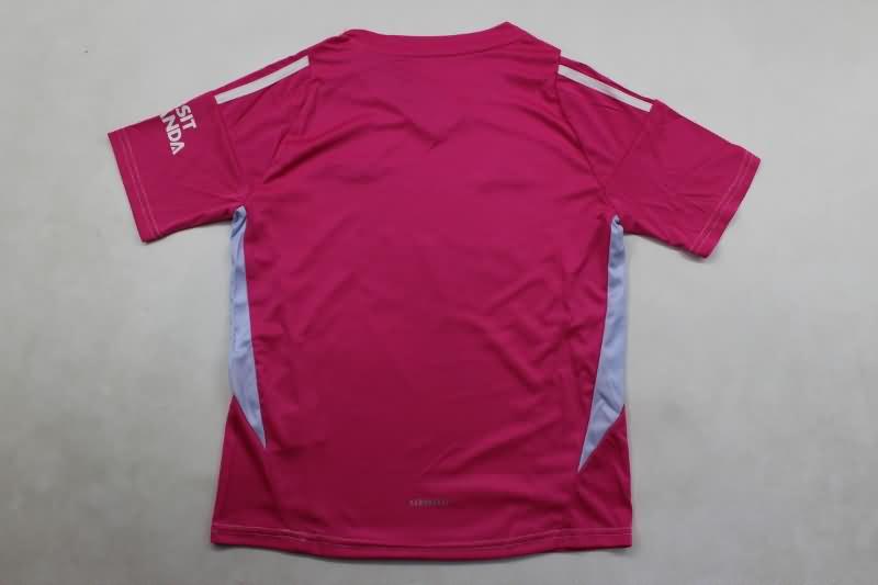 Arsenal 24/25 Kids Goalkeeper Pink Soccer Jersey And Shorts