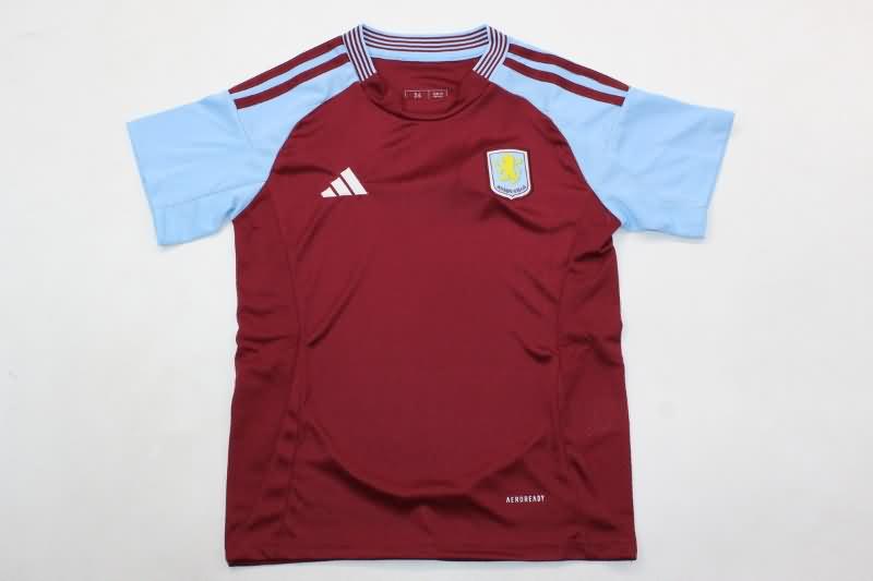 Aston Villa 24/25 Kids Home Soccer Jersey And Shorts