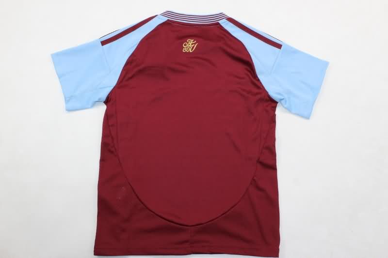 Aston Villa 24/25 Kids Home Soccer Jersey And Shorts