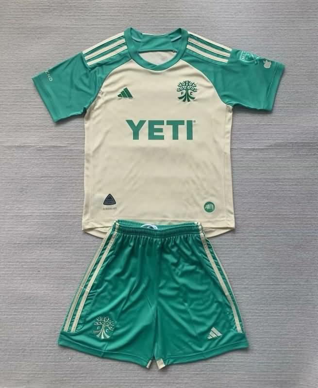 Austin 2024 Kids Away Soccer Jersey And Shorts