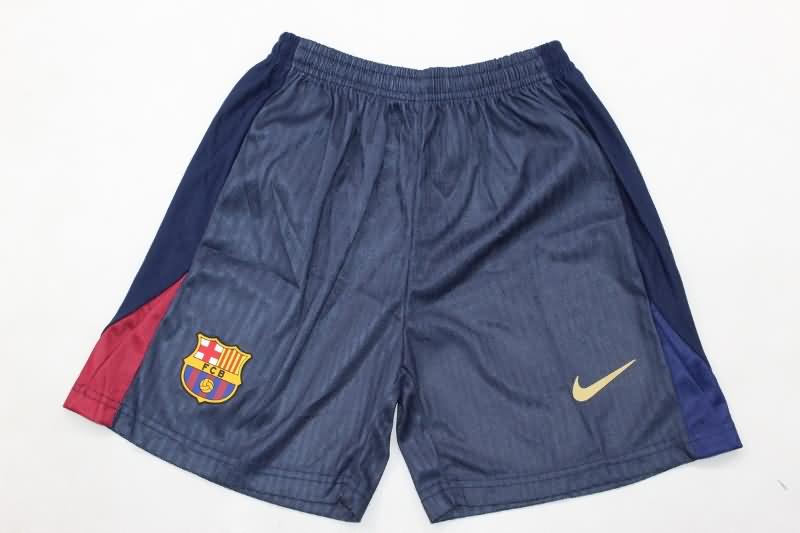 Barcelona 24/25 Kids Home Soccer Jersey And Shorts Sponsor