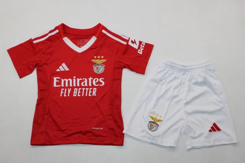 Benfica 24/25 Kids Home Soccer Jersey And Shorts