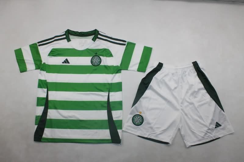 Celtic 24/25 Kids Home Soccer Jersey And Shorts