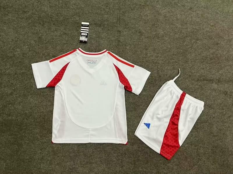 Chile 2024 Kids Copa America Away Soccer Jersey And Shorts