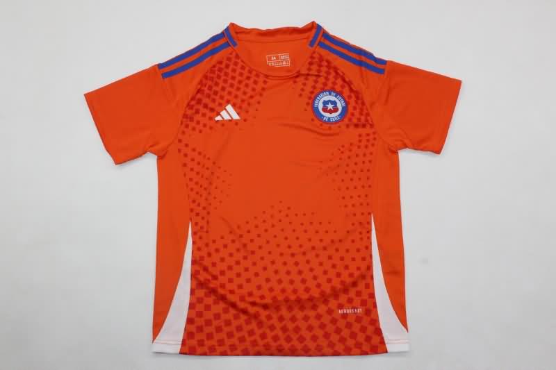 Chile 2024 Kids Copa America Home Soccer Jersey And Shorts