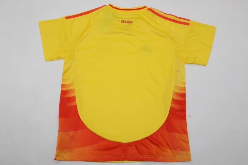 Colombia 2024 Kids Copa America Home Soccer Jersey And Shorts