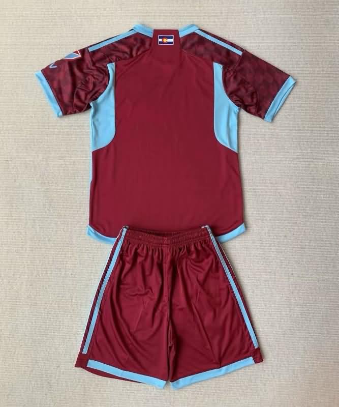 Colorado Rapids 2024 Kids Home Soccer Jersey And Shorts