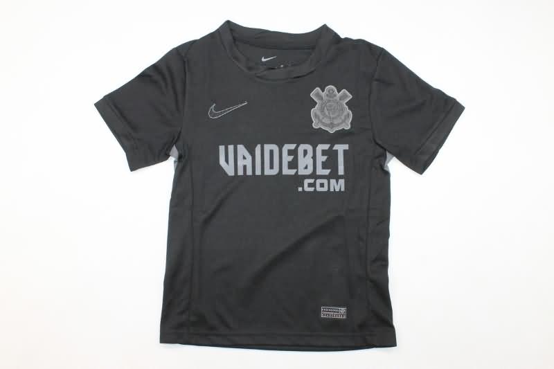 Corinthians 2024 Kids Away Soccer Jersey And Shorts