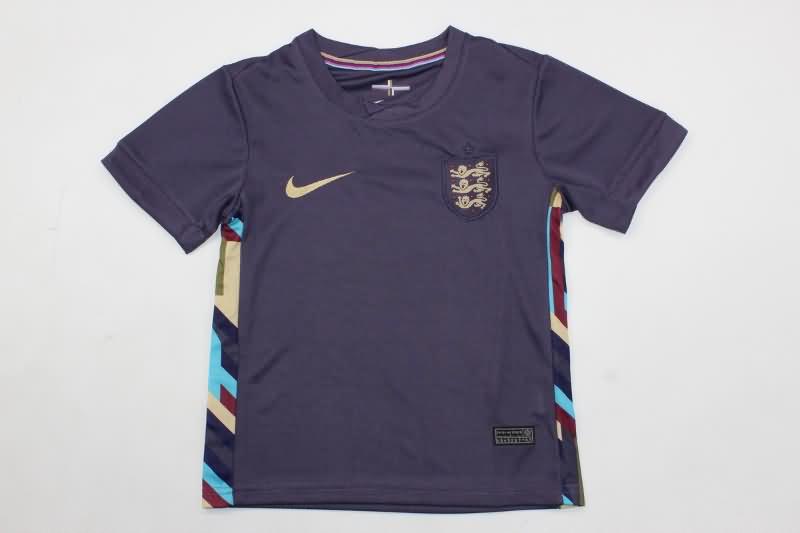 England 2024 Kids Away Soccer Jersey And Shorts