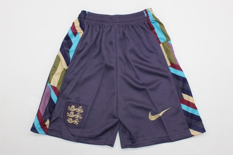 England 2024 Kids Away Soccer Jersey And Shorts