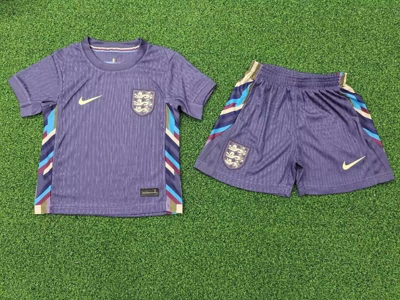 England 2024 Kids Away Soccer Jersey And Shorts (Player)