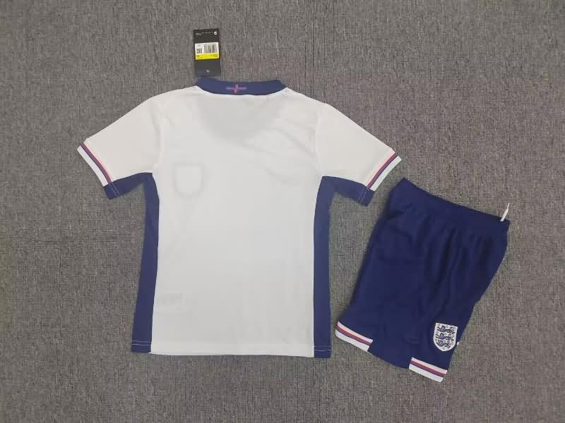 England 2024 Kids Home Soccer Jersey And Shorts