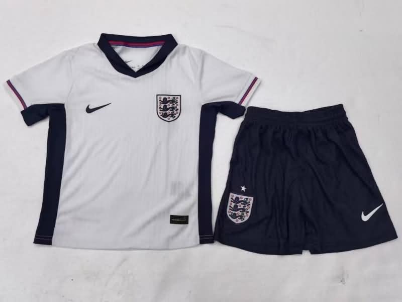 England 2024 Kids Home Soccer Jersey And Shorts (Player)