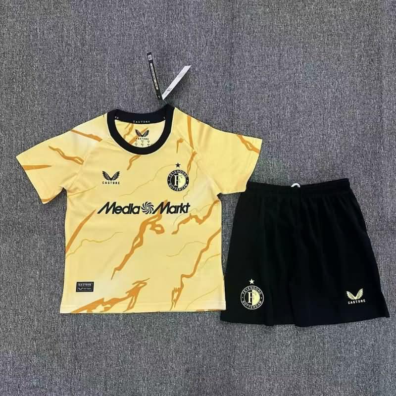 Feyenoord 24/25 Kids Fourth Soccer Jersey And Shorts
