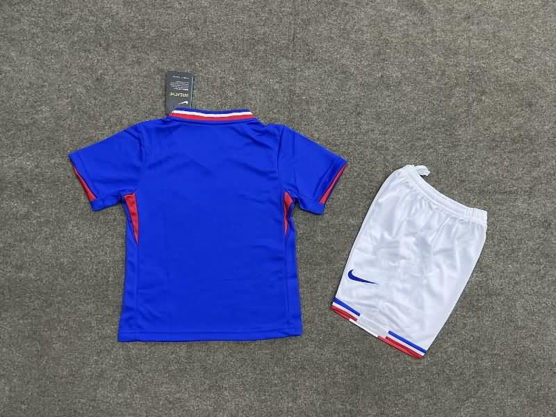 France 2024 Kids Home Soccer Jersey And Shorts