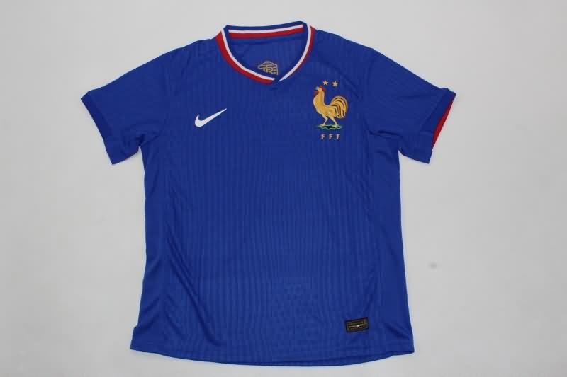 France 2024 Kids Home Soccer Jersey And Shorts (Player)