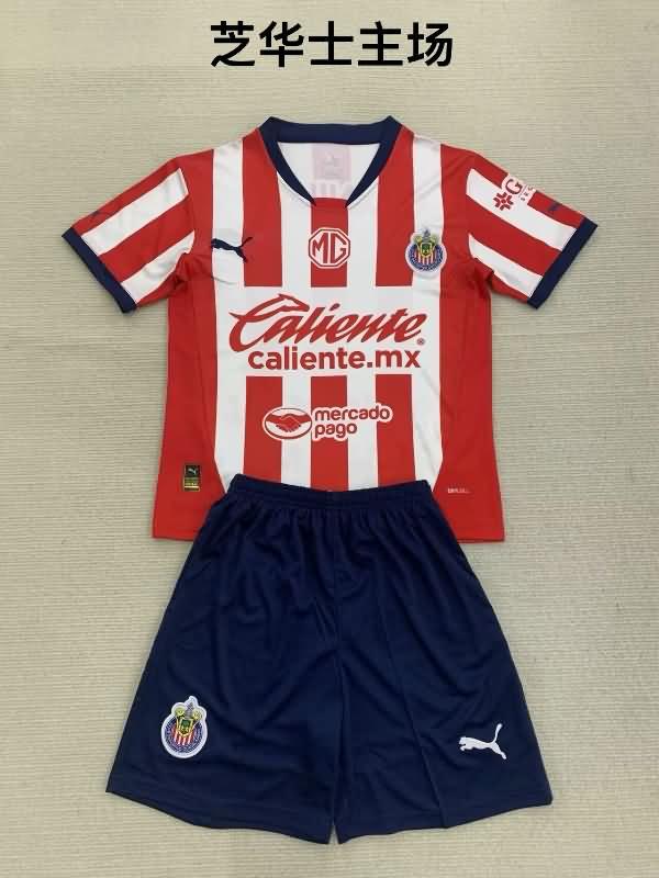 Guadalajara 24/25 Kids Home Soccer Jersey And Shorts