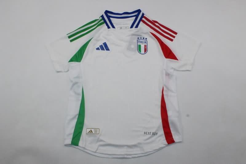 Italy 2024 Kids Away Soccer Jersey And Shorts (Player)