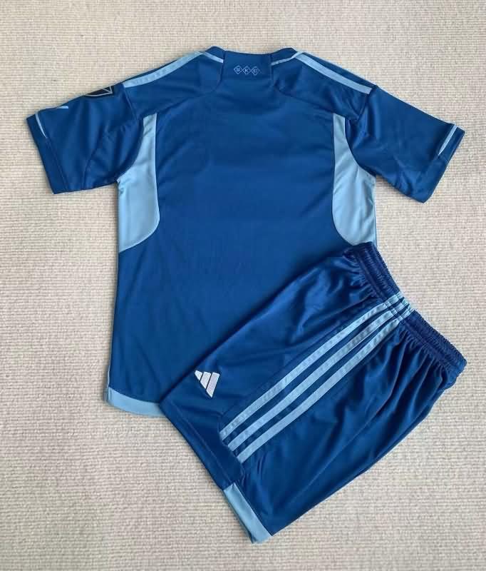 Kansas City 2024 Kids Away Soccer Jersey And Shorts