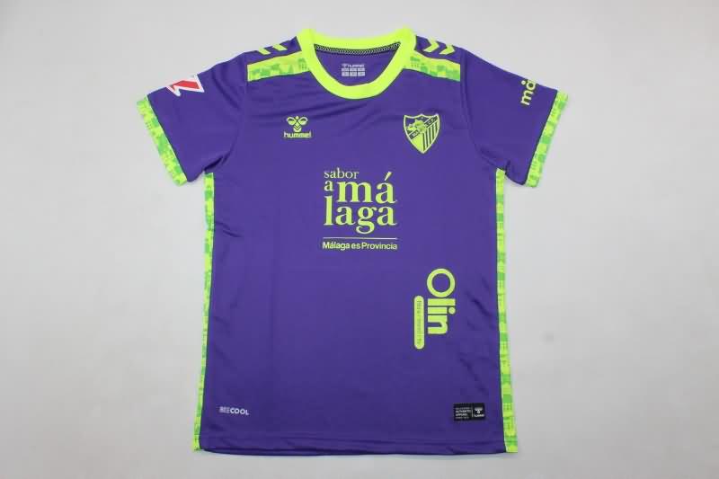 Malaga 24/25 Kids Away Soccer Jersey And Shorts