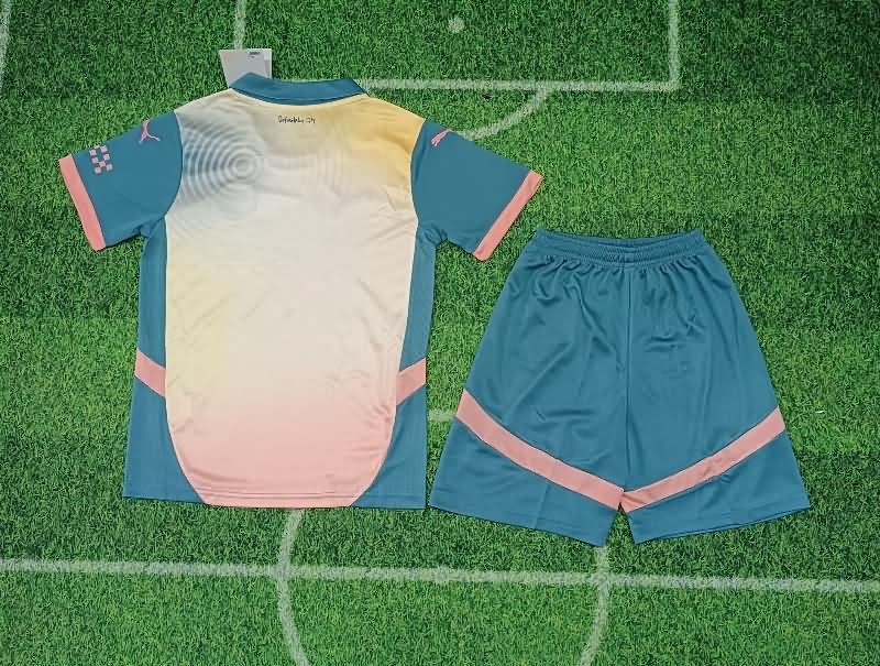 Manchester City 24/25 Kids Fourth Soccer Jersey And Shorts