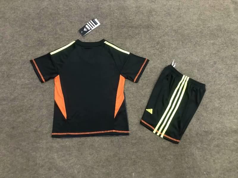 Mexico 2024 Kids Copa America Goalkeeper Black Soccer Jersey And Shorts