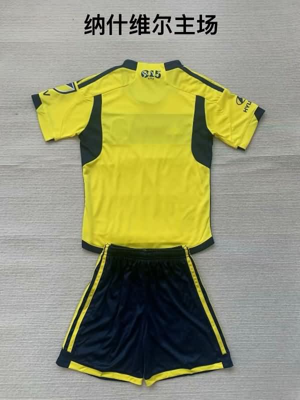 Nashville 2024 Kids Home Soccer Jersey And Shorts