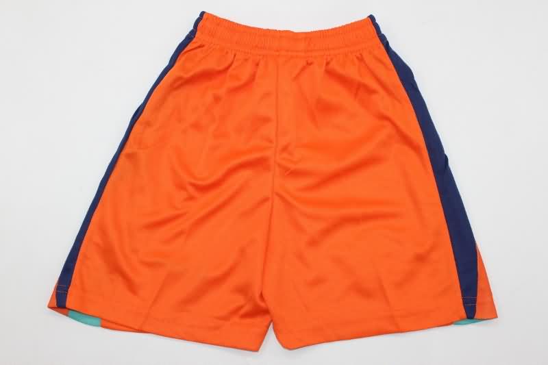 Netherlands 2024 Kids Home Soccer Jersey And Shorts