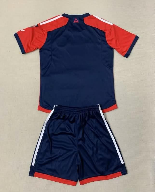 New England 2024 Kids Home Soccer Jersey And Shorts