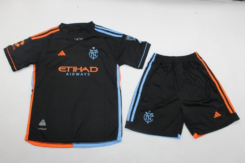 New York City 2024 Kids Away Soccer Jersey And Shorts