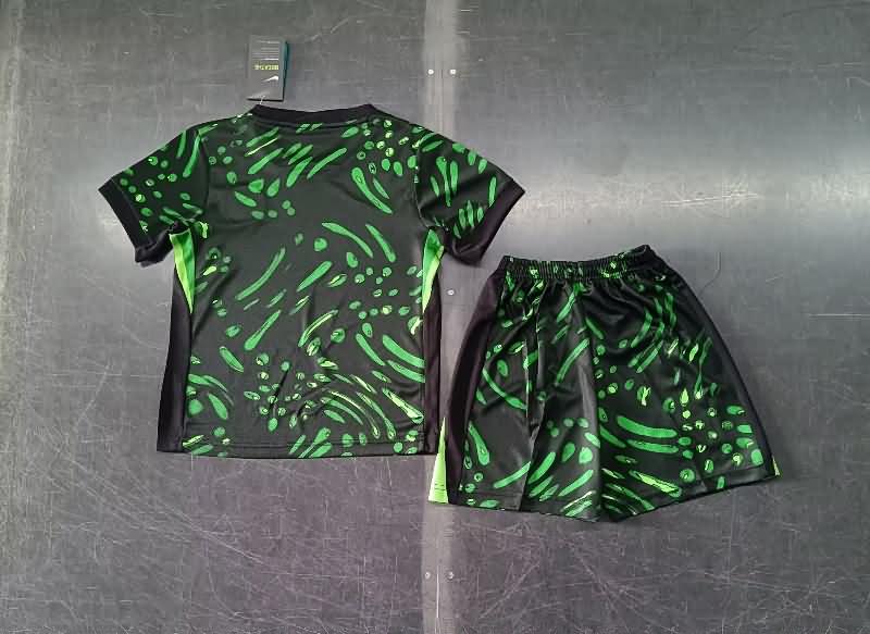 Nigeria 2024 Kids Green Soccer Jersey And Shorts