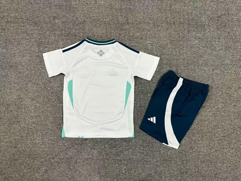 Northern Ireland 2024 Kids Away Soccer Jersey And Shorts