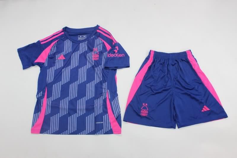 Nottingham Forest 24/25 Kids Away Soccer Jersey And Shorts