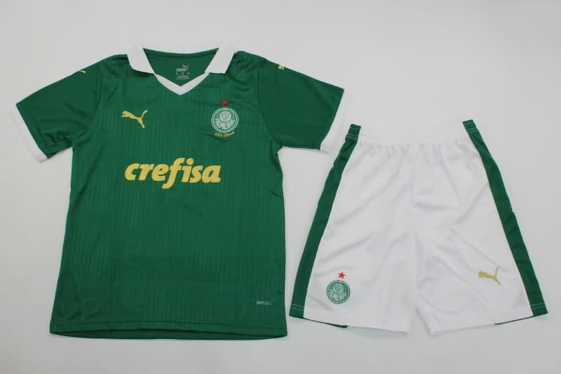 Palmeiras 2024 Kids Home Soccer Jersey And Shorts