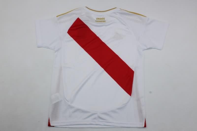 Peru 2024 Kids Copa America Home Soccer Jersey And Shorts