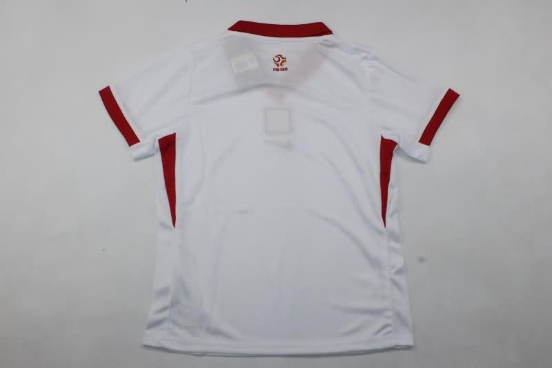 Poland 2024 Kids Home Soccer Jersey And Shorts